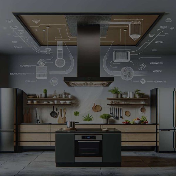 Quels sont les avantages d'une hotte de plafond pour une cuisine design ?